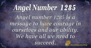 angel number 1285