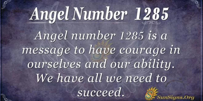 angel number 1285