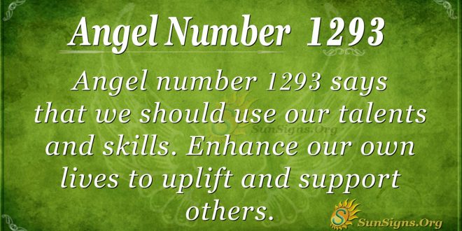 angel number 1293