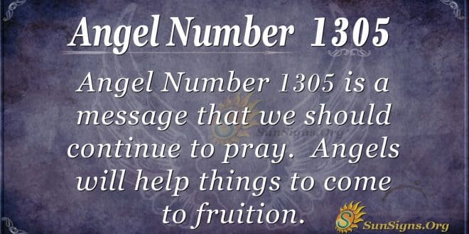 Angel number 1305