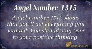 Angel Number 1315