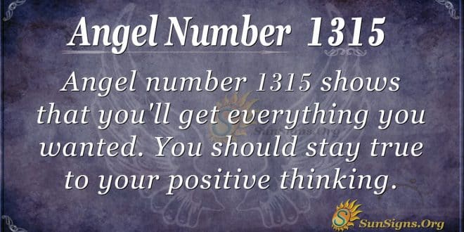 Angel Number 1315