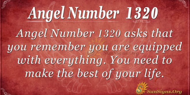 Angel Number 1320