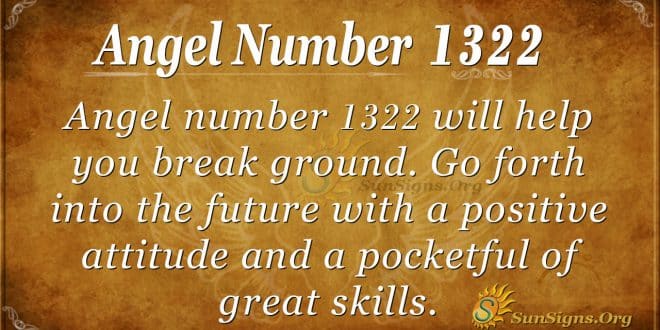 Angel Number 1322