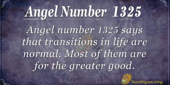 Angel Number 1325
