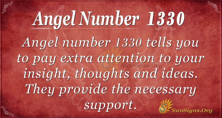 Angel number 1330 Meaning | SunSigns.Org