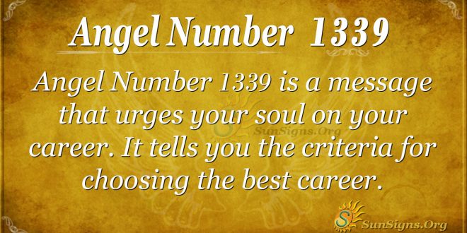 Angel Number 1339