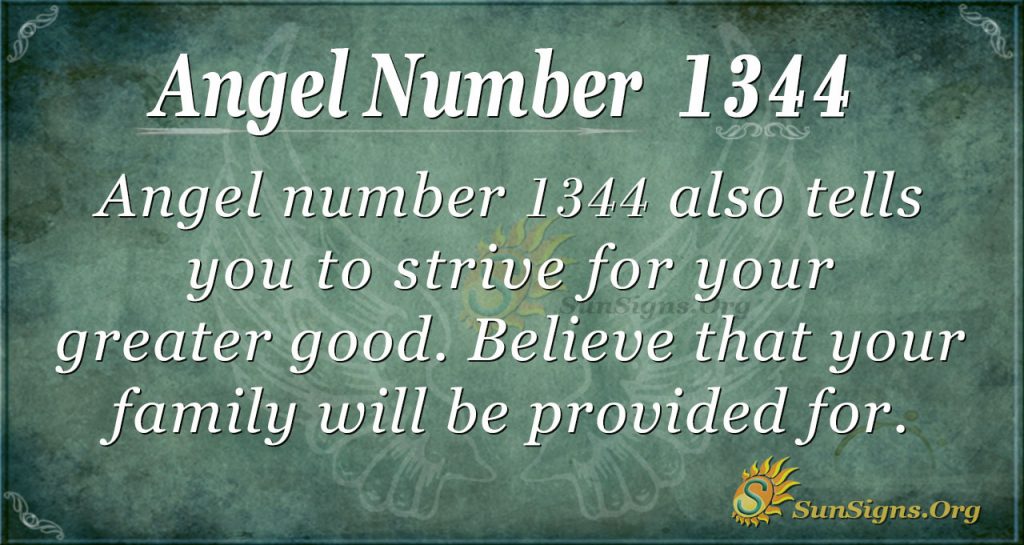 Angel Number 1344