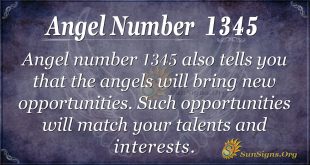 Angel Number 1345
