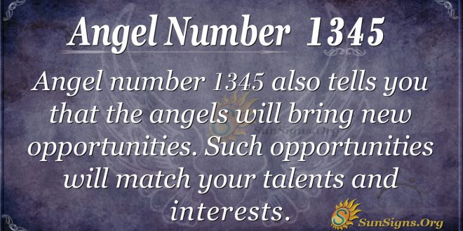 Angel Number 1345