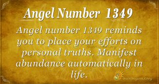 Angel Number 1349