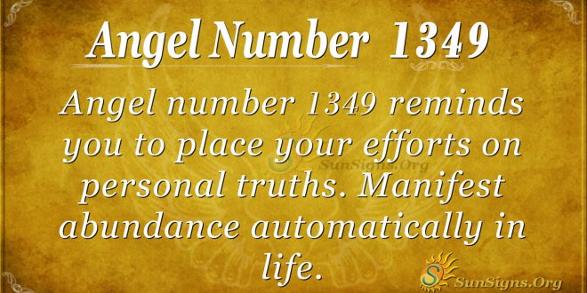 Angel Number 1349