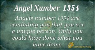Angel Number 1354