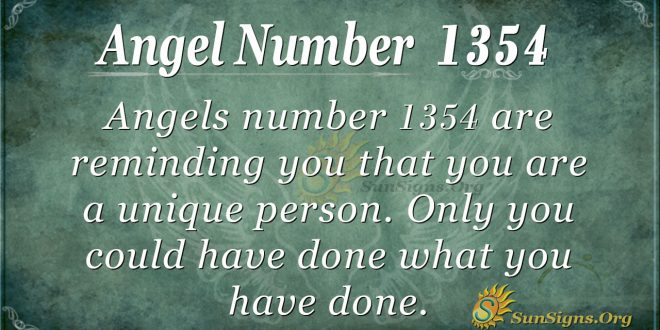 Angel Number 1354