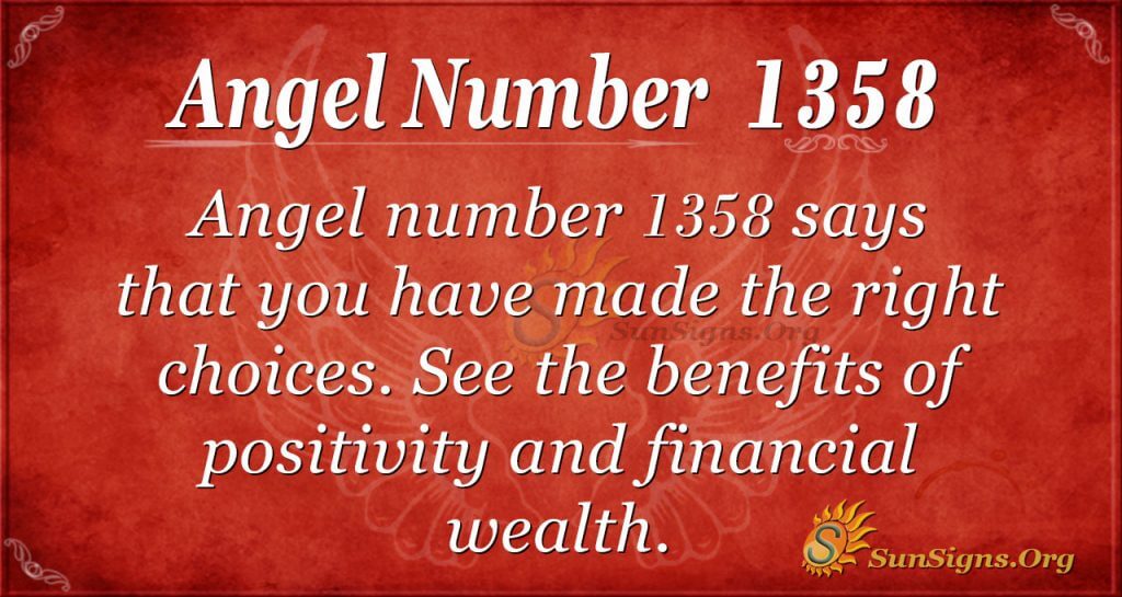 Angel Number 1358