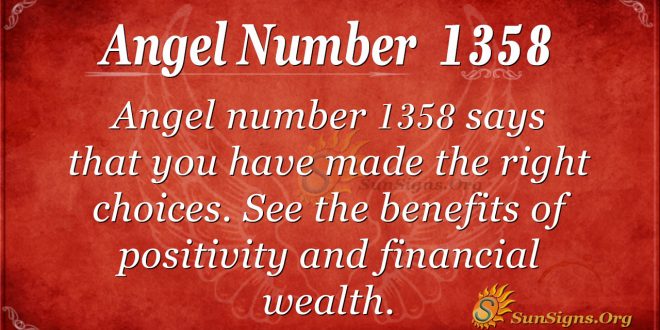 Angel Number 1358