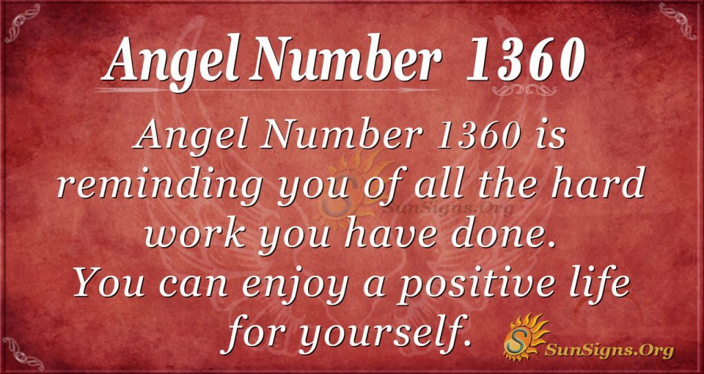 Angel Number 1360