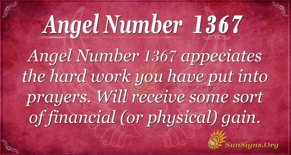 Angel Number 1367