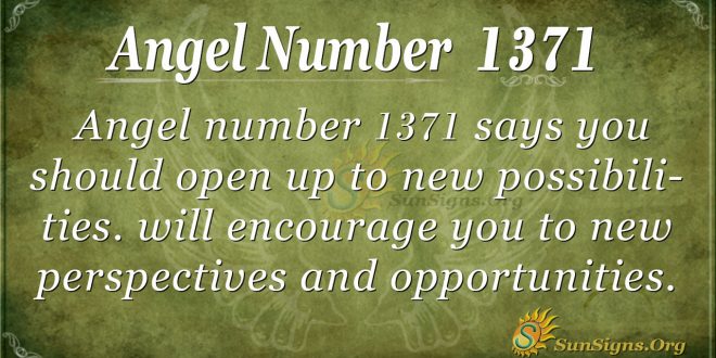 Angel Number 1371