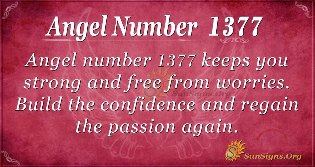 Angel Number 1377