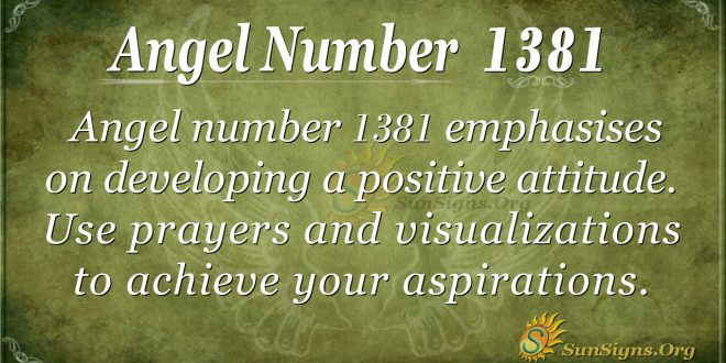 Angel Number 1381