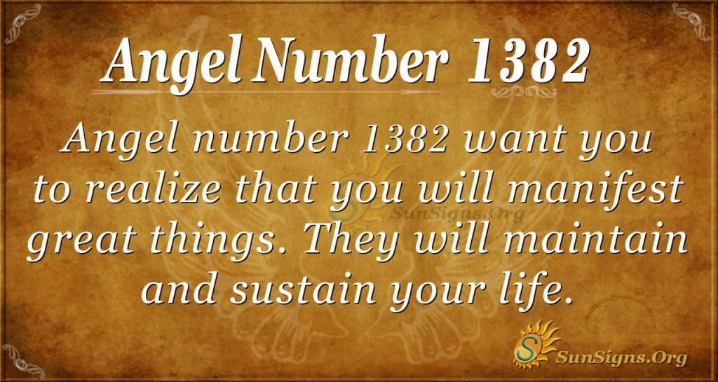 Angel Number 1382
