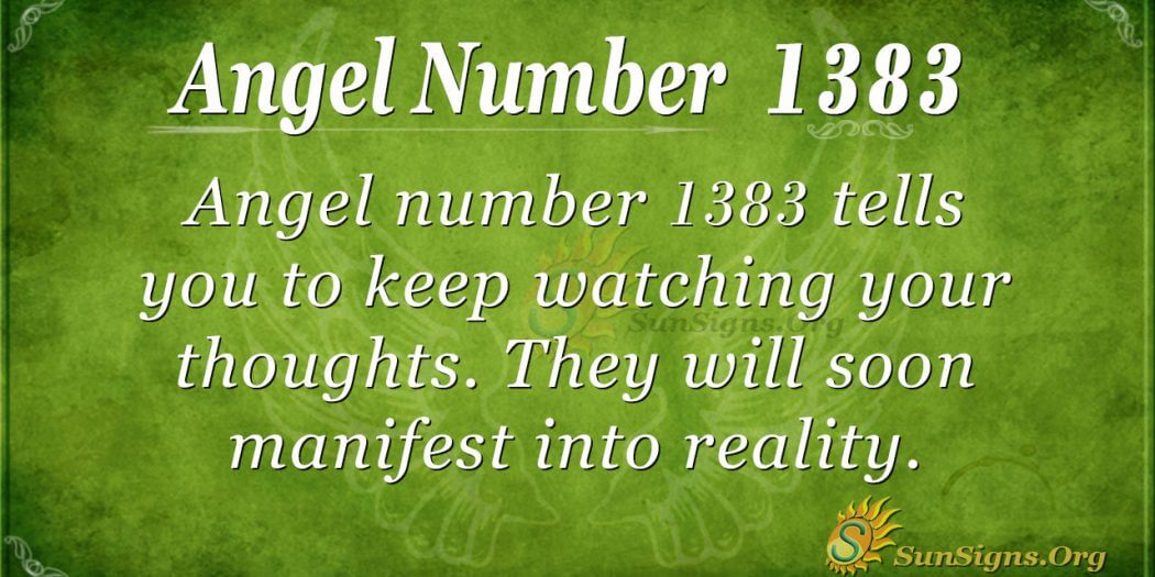Angel Number 1383 Meaning: Abundant Graces - SunSigns.Org