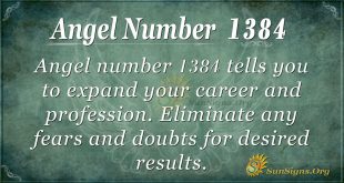 Angel Number 1384