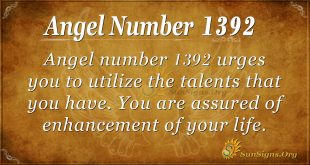Angel Number 1392