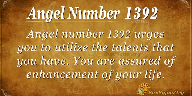 Angel Number 1392