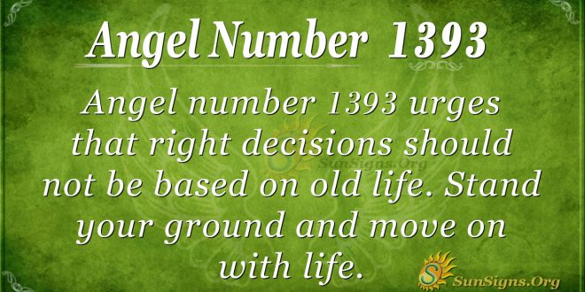 Angel Number 1393