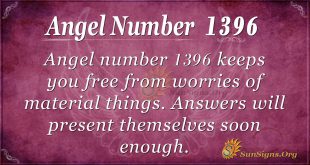 Angel Number 1396