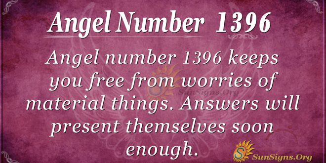 Angel Number 1396
