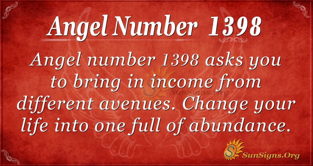 Angel Number 1398