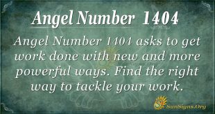 Angel number 1404