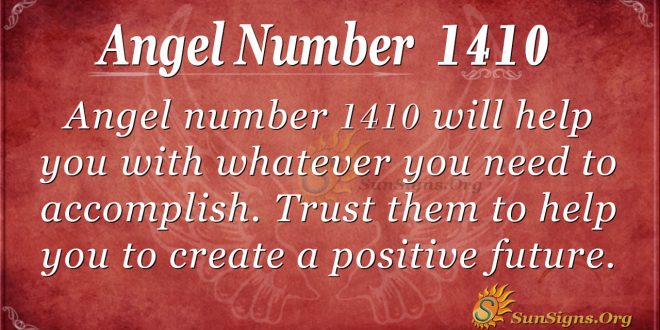 Angel number 1410