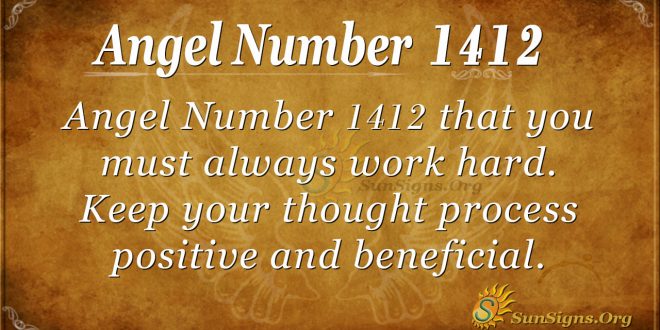 Angel Number1412