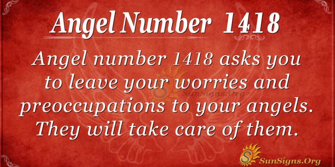 Angel Numer 1418