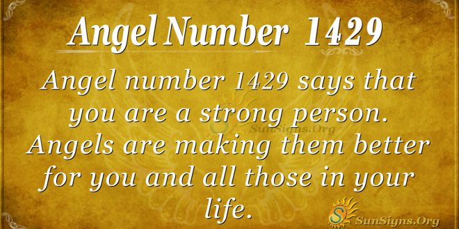 Angel Number 1429