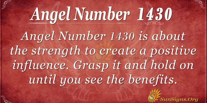 Angel Number 1430