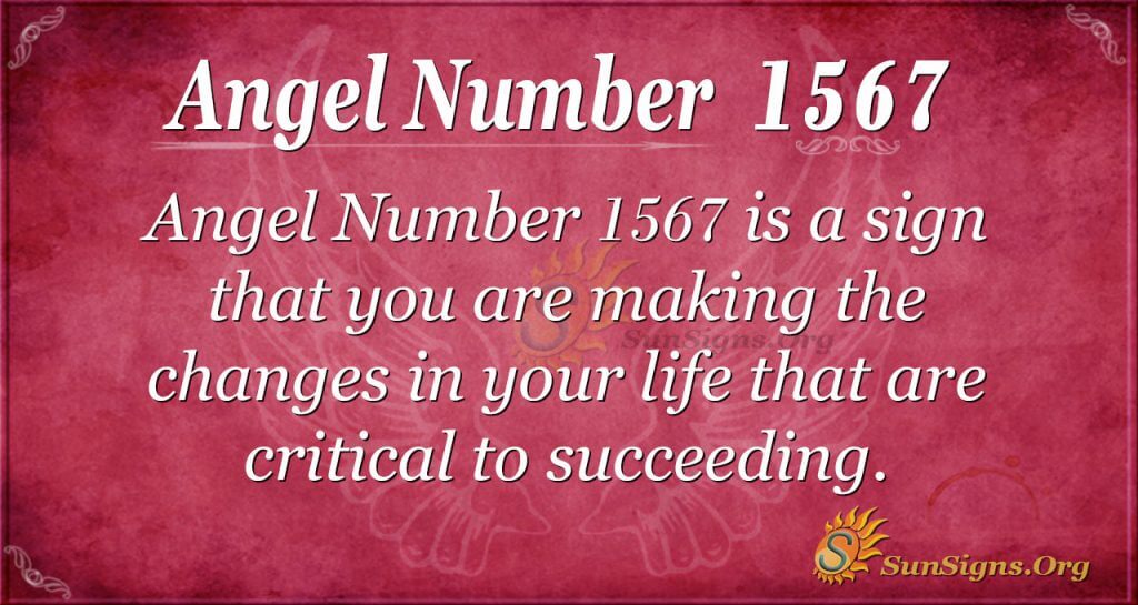 Angel Number 1567