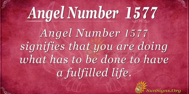 Angel number 1577