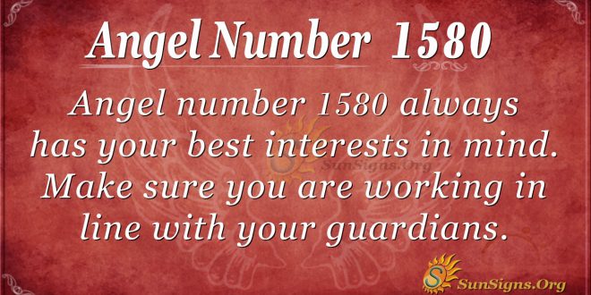 Angel Number 1580