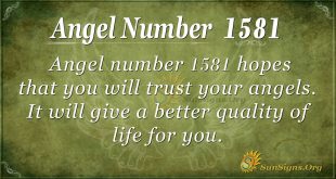 Angel Number 1581