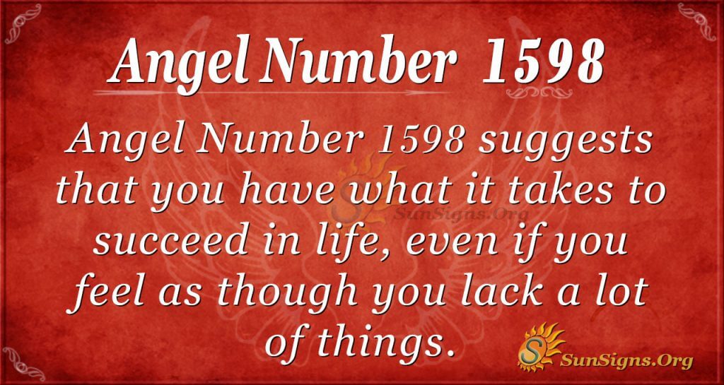 Angel Number 1598
