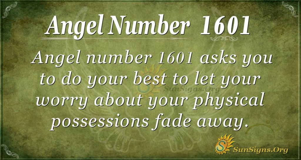 Angel number 1601