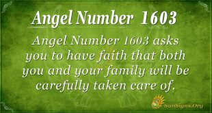 Angel Number 1603