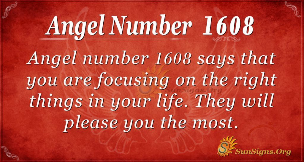 Angel Number 1608