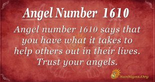 Angel Number 1610