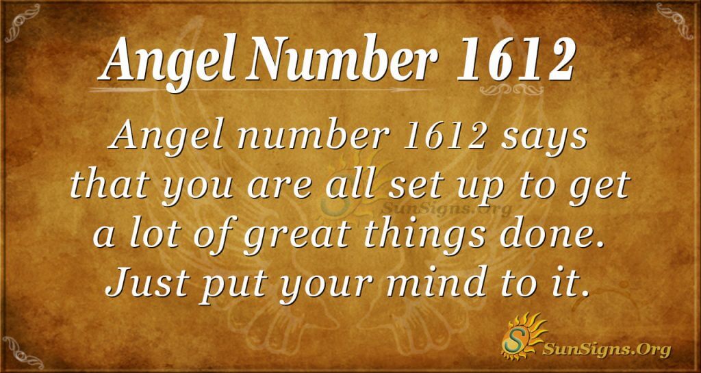 Angel Number 1612
